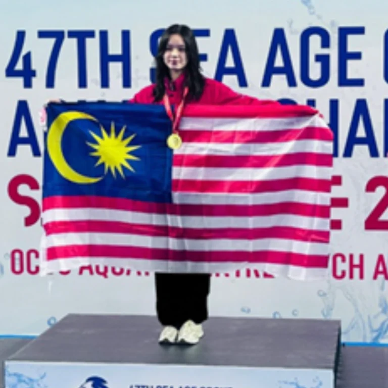 Caitlin Represents Malaysia with Distinction at the SEA Age Group Aquatics Championship