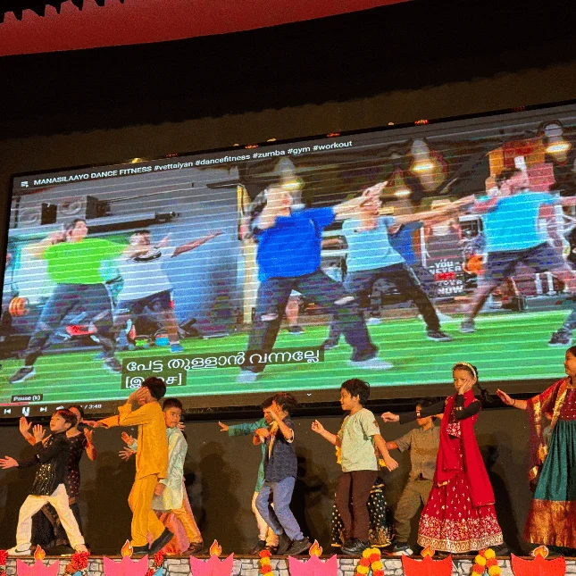 Kids dancing on stage